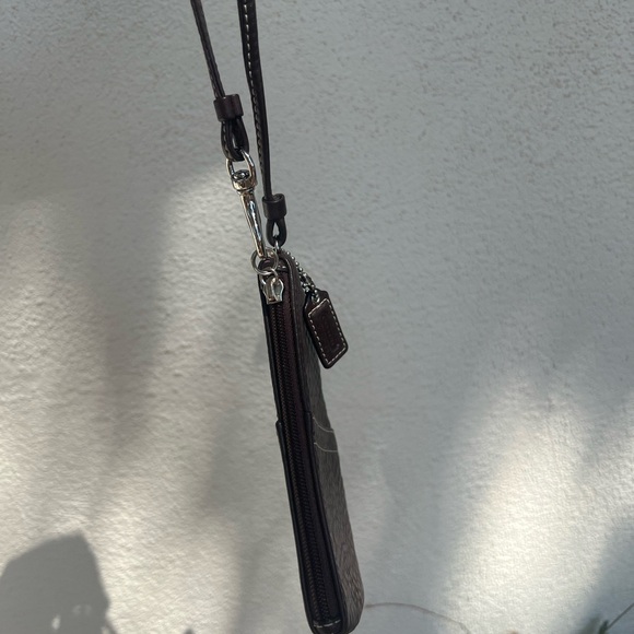 Coach Brown Leather Wristlet - Picture 3 of 7